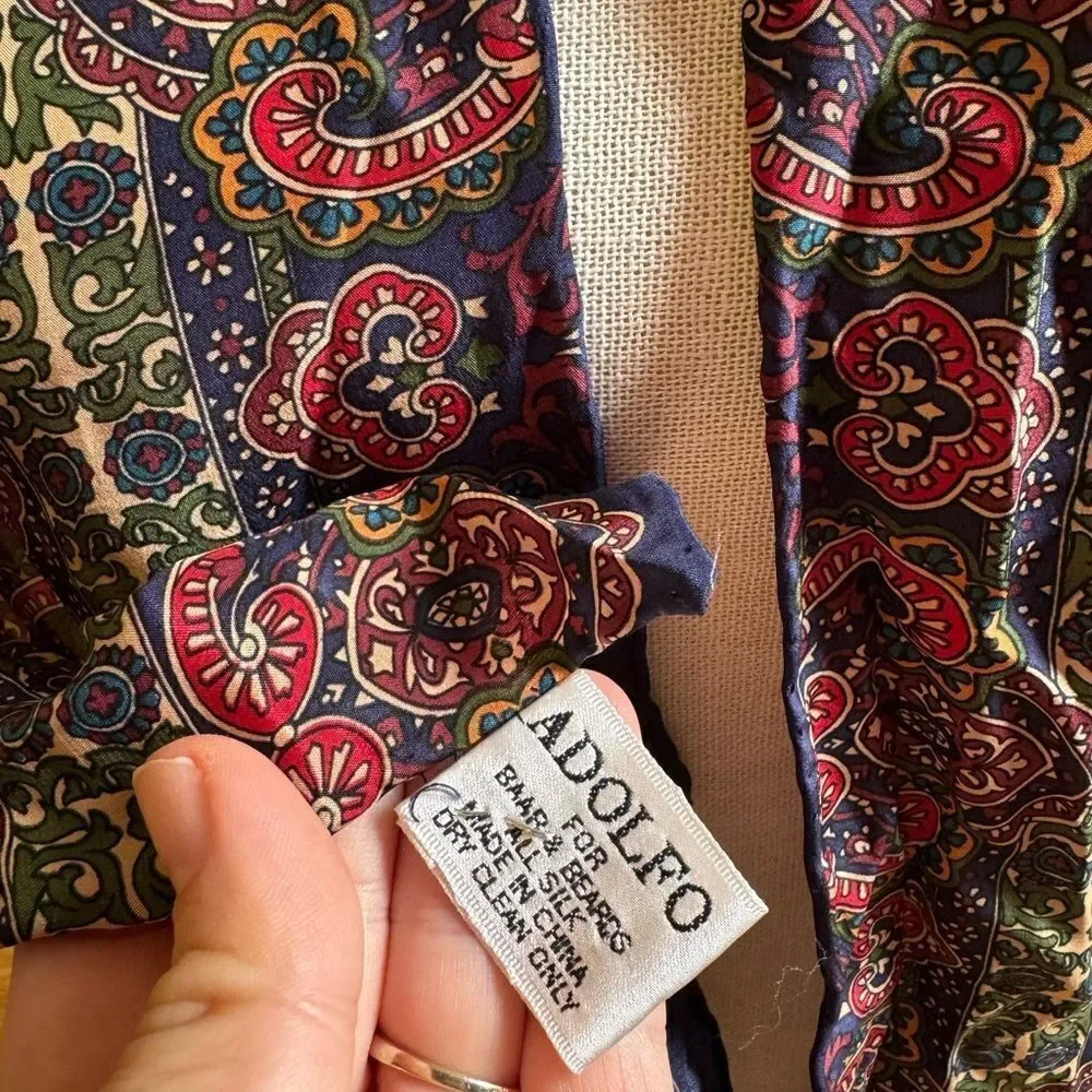 Adolfo Beautiful All Silk Scarf